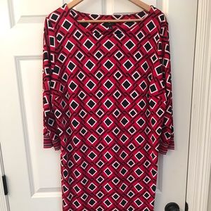 Talbots Pattern Midi Dress